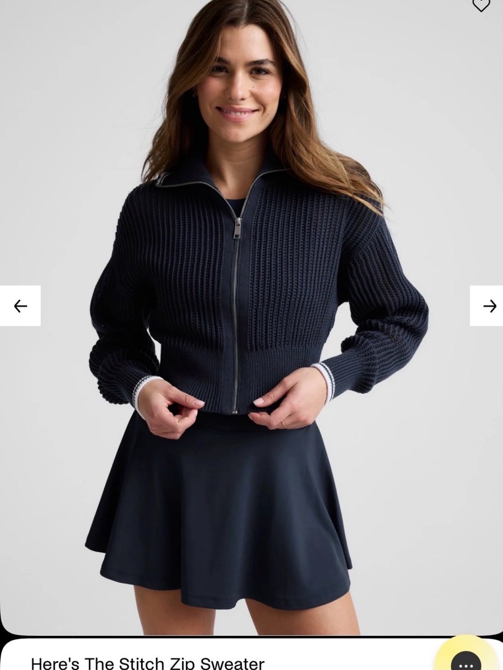 NWT BEYOND YOGA Here's The Stitch Zip Sweater XS